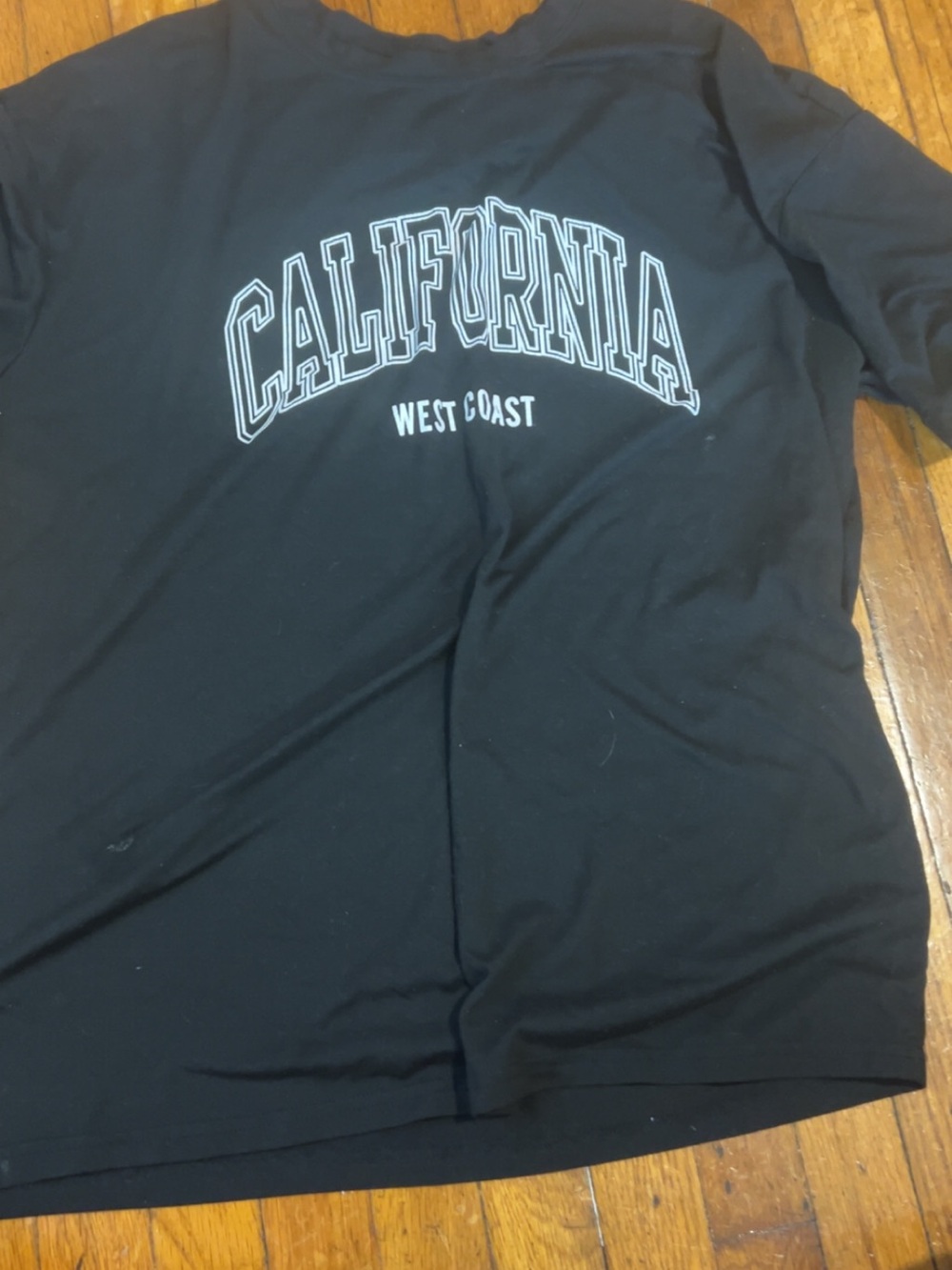 California West Coast Graphic T-Shirt - Black